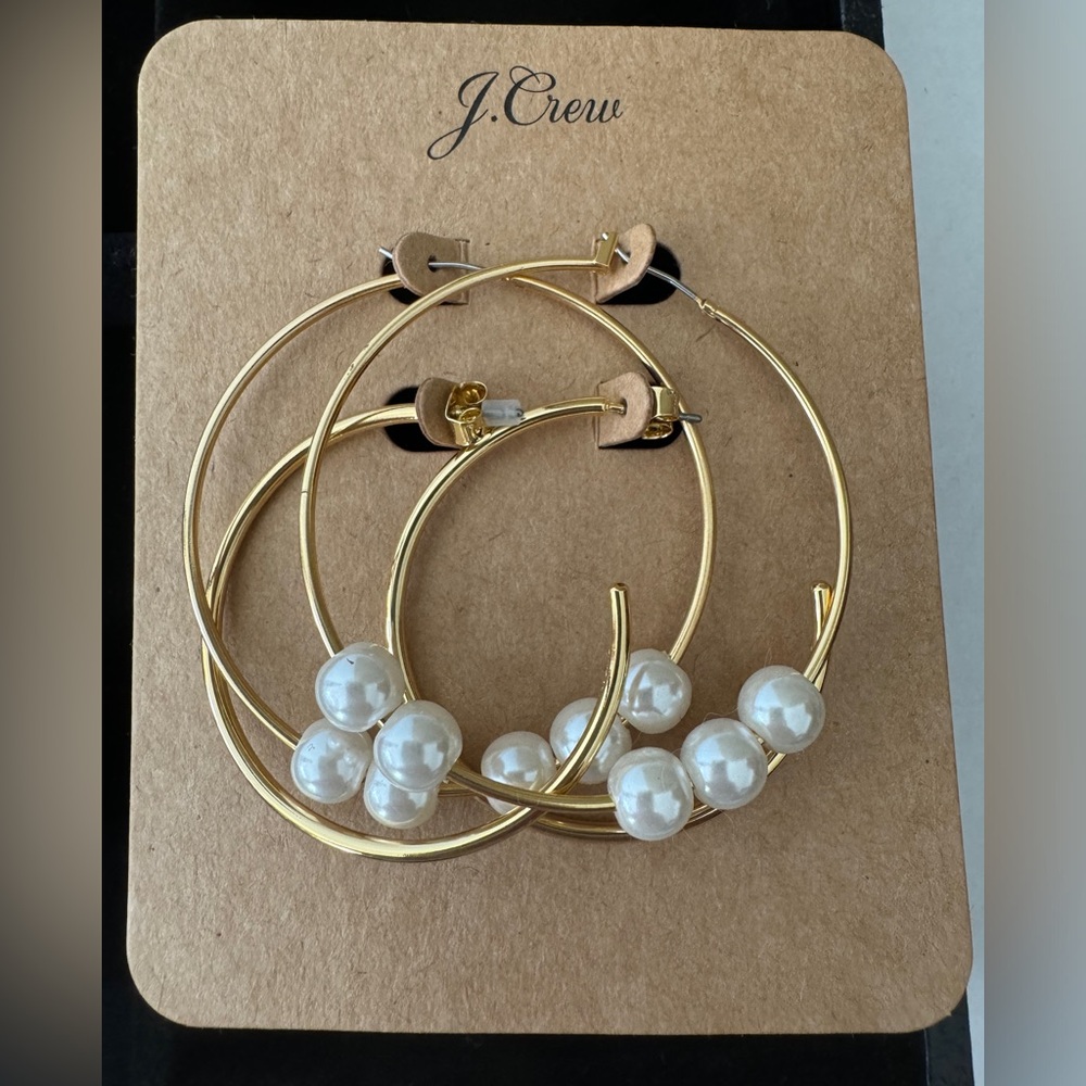 J. Crew Double hoop set